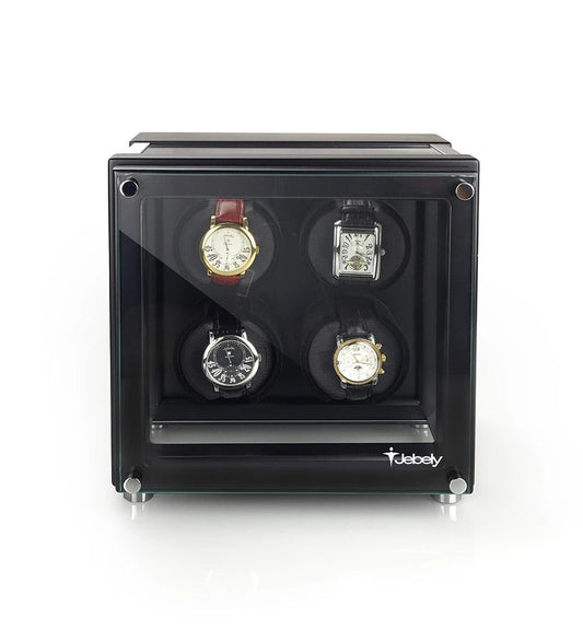 Premium Square 4 Watch Winder JBW223 - Jebely