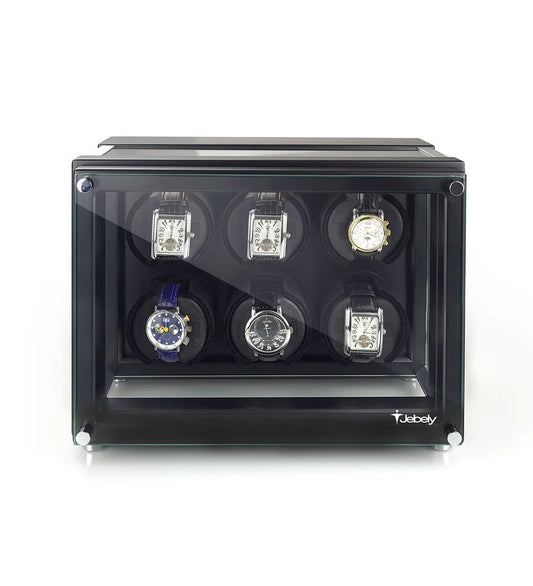 Premium Square 6 Watch Winder JBW224 - Jebely