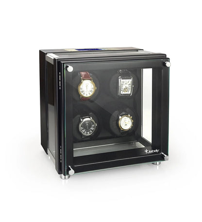 Premium Square 4 Watch Winder JBW223 - Jebely
