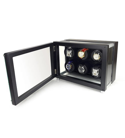 Premium Square 6 Watch Winder JBW224 - Jebely